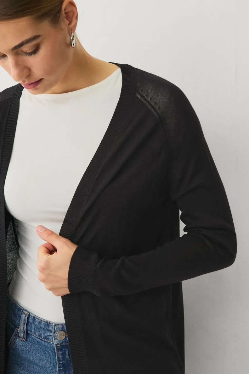 Ellos Collection Fintstrikket cardigan