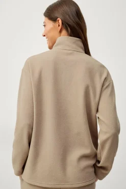 Ellos Collection Fleecetrøje med halv lynlås