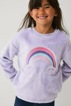 Ellos Collection Fleecetrøje med broderi