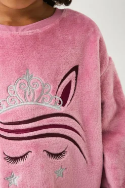 Ellos Collection Fleecetrøje med broderi