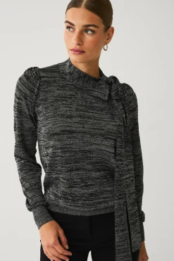 Ellos Collection Glitrende top med bindebånd