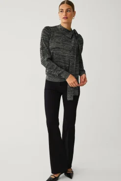 Ellos Collection Glitrende top med bindebånd