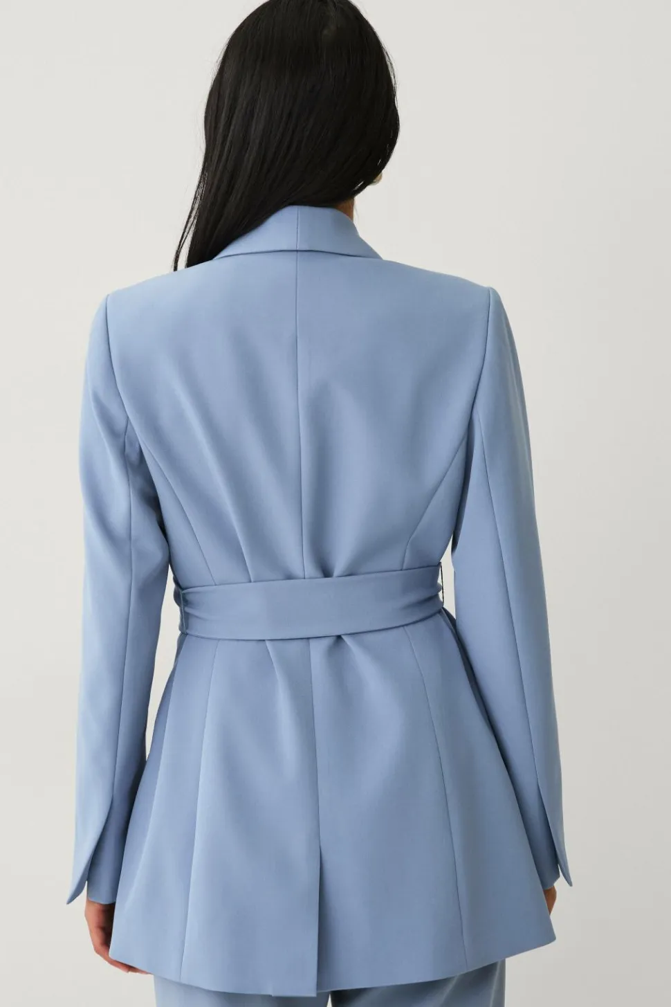 Ellos Collection Habitjakke med slips og sjalskrave