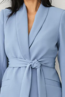 Ellos Collection Habitjakke med slips og sjalskrave