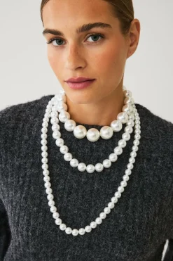 Ellos Collection Halskæde med perler 3-pak