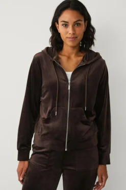 Ellos Collection Hættetrøje i velour