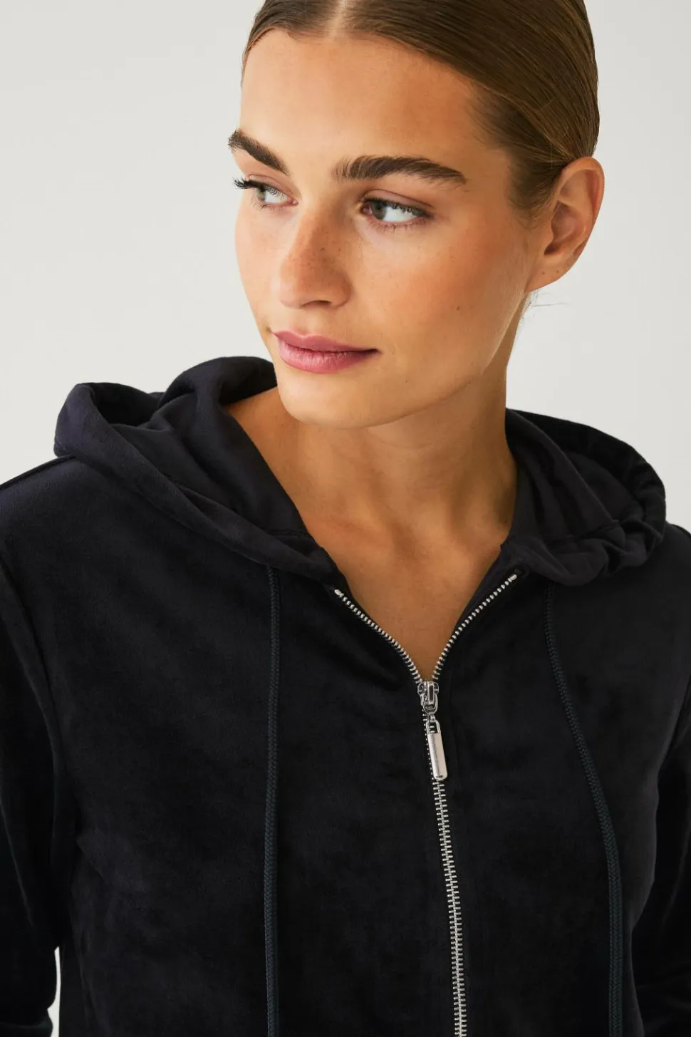 Ellos Collection Hættetrøje i velour