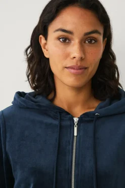 Ellos Collection Hættetrøje i velour