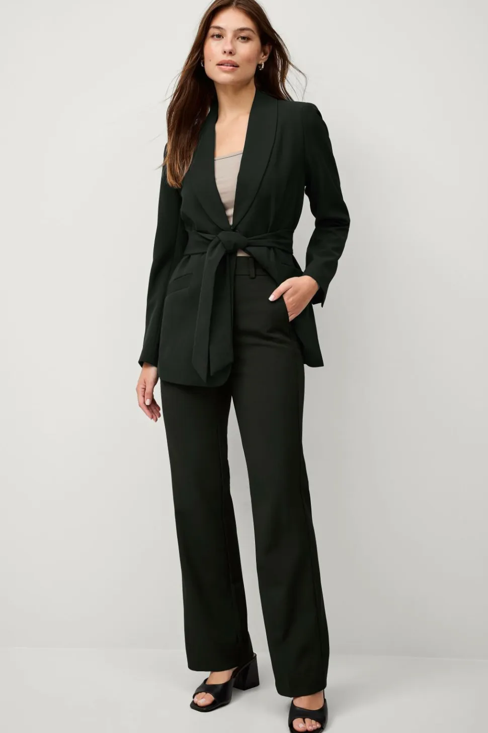 Ellos Collection Jakkesætsbukser med høj talje