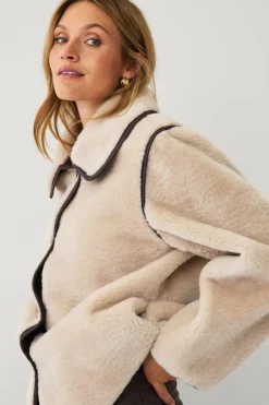 Ellos Collection Jakke i imiteret pels