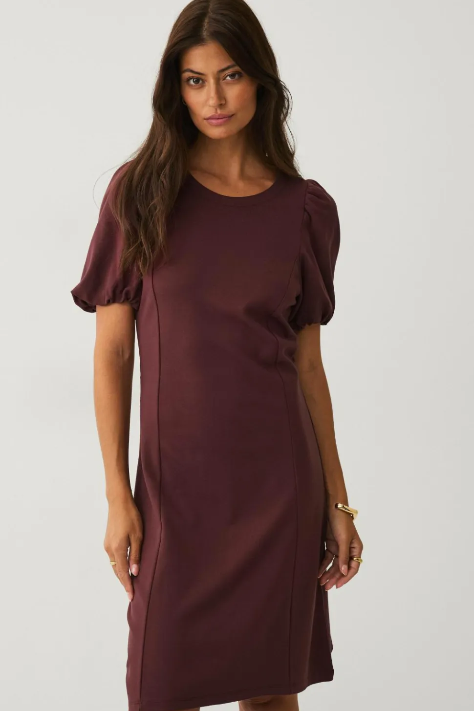 Ellos Collection Jerseykjole med pufærmer