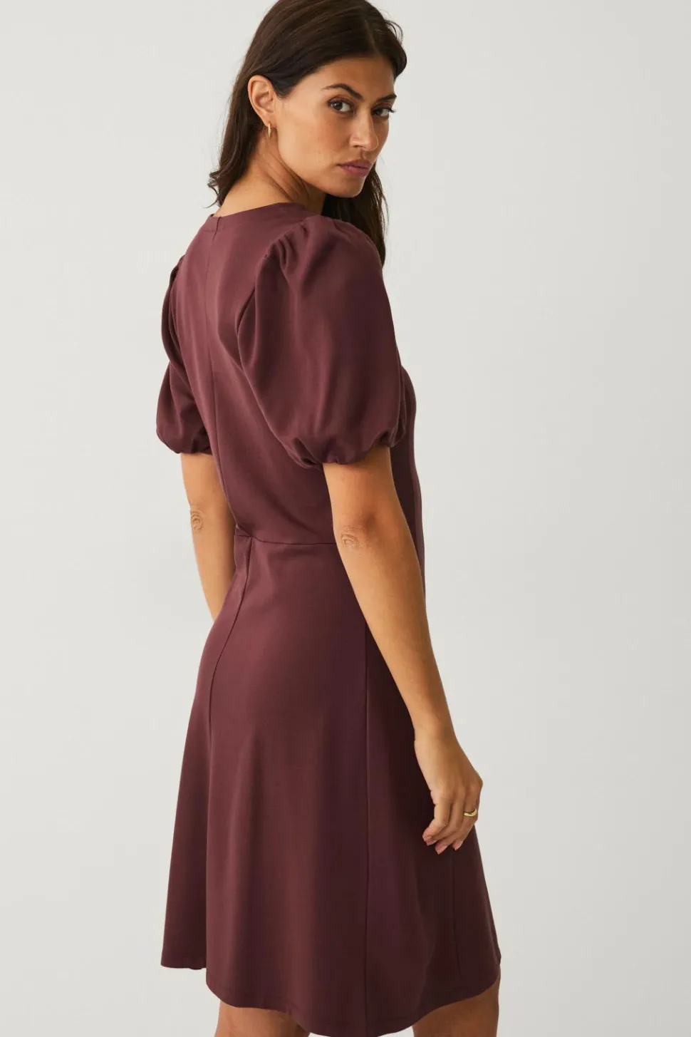 Ellos Collection Jerseykjole med pufærmer