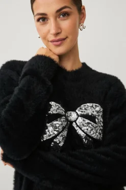 Ellos Collection Julesweater med dekorativt julemotiv