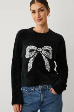 Ellos Collection Julesweater med dekorativt julemotiv