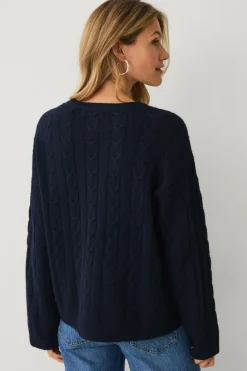 Ellos Collection Kabelstrikket Pullover