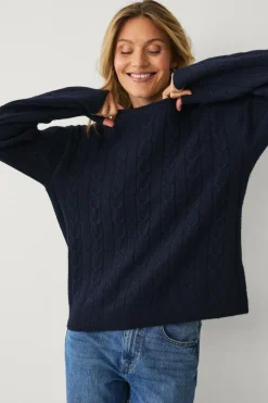 Ellos Collection Kabelstrikket Pullover