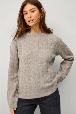 Ellos Collection Kabelstrikket Pullover