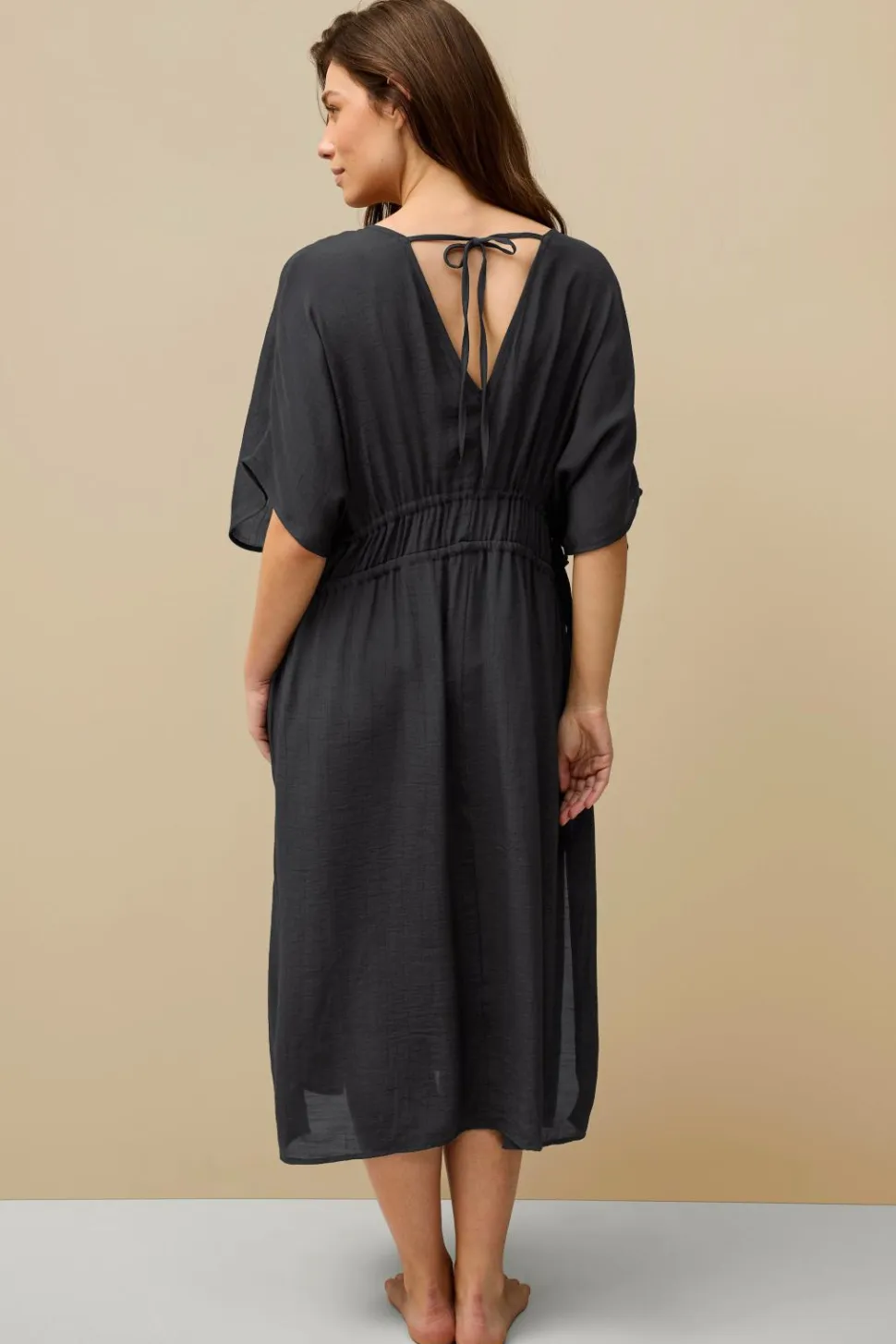 Ellos Collection Kaftan med snøre Strandkjole