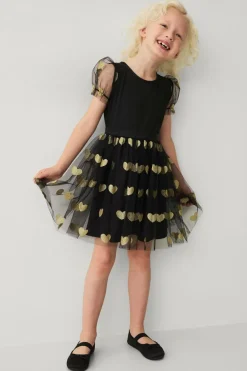 Ellos Collection Kjole med tylskørt og pufærmer