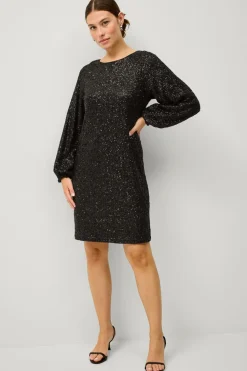 Ellos Collection Kort pailletkjole med en sløjfe