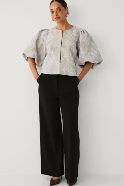 Ellos Collection Kort blusejakke med blomstermønster