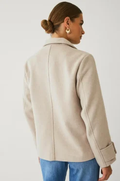 Ellos Collection Kort dobbeltradet frakke