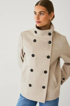 Ellos Collection Kort dobbeltradet frakke