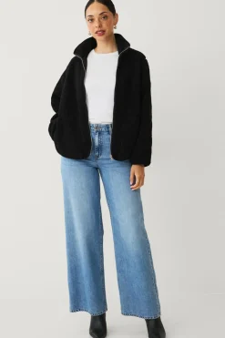 Ellos Collection Kort fleecejakke