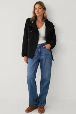 Ellos Collection Kort dobbeltradet frakke