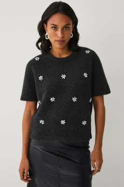 Ellos Collection Kortærmet, strikket trøje