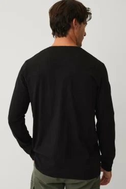 Ellos Collection Langærmet t-shirt med knaplukning