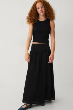 Ellos Collection Lang nederdel med foldbar talje