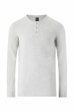 Ellos Collection Langærmet t-shirt med knaplukning