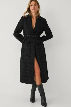 Ellos Collection Lang frakke i bouclé