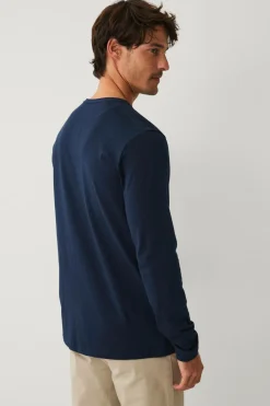 Ellos Collection Langærmet t-shirt med knaplukning