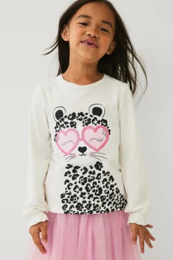 Ellos Collection Langærmet top med tryk