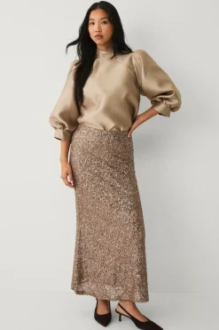 Ellos Collection Lang pailletnederdel