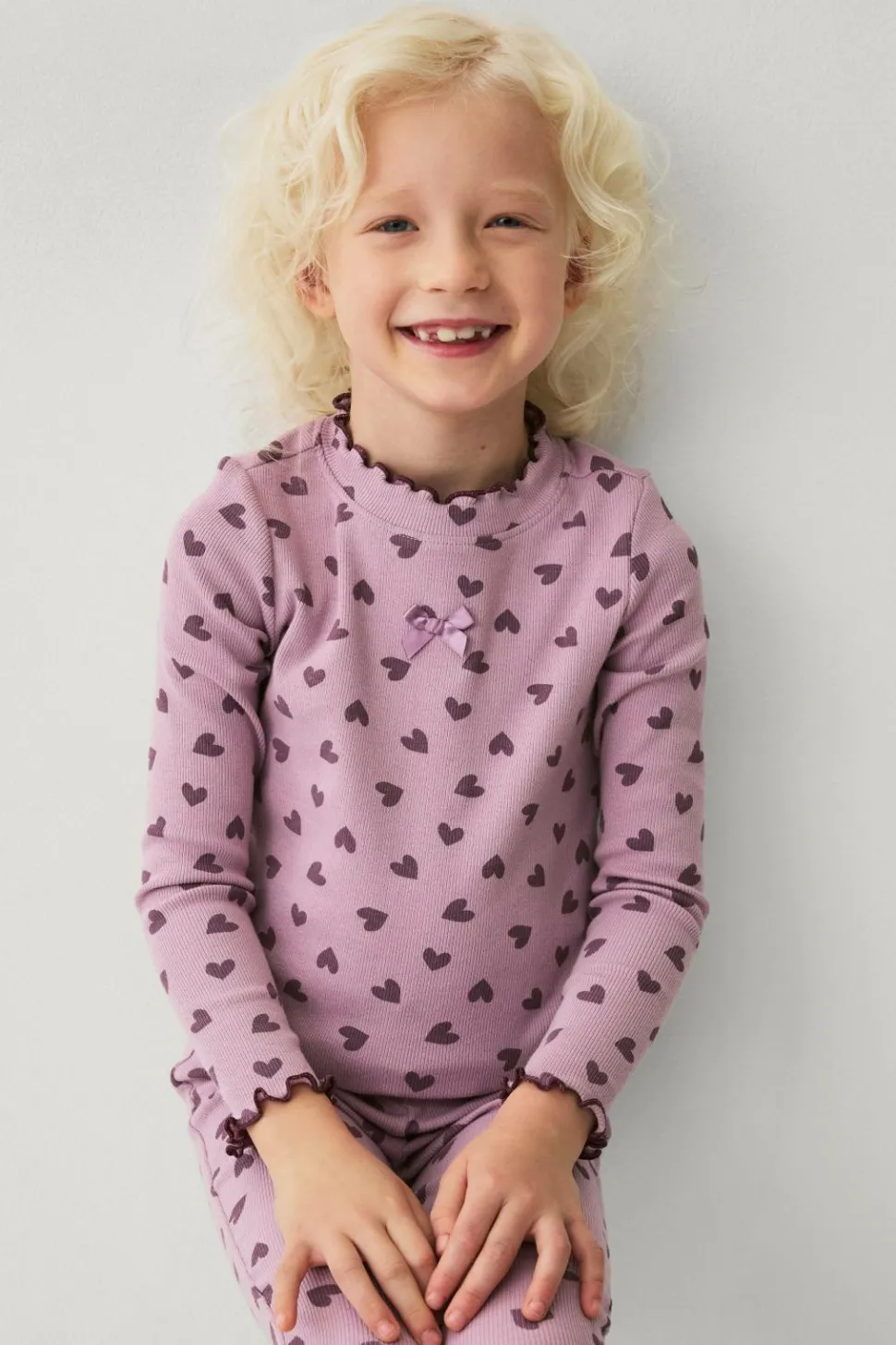 Ellos Collection Langærmet, ribbet top