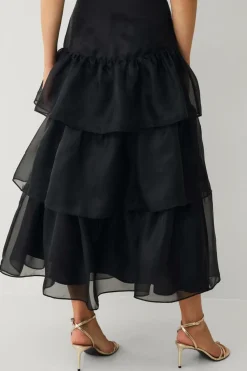 Ellos Collection Maxi nederdel med volanter