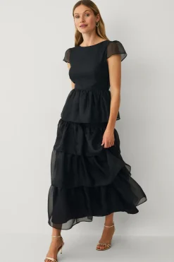 Ellos Collection Maxi nederdel med volanter