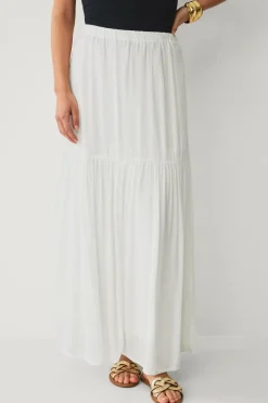 Ellos Collection Maxi nederdel med elastisk talje