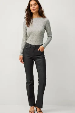 Ellos Collection Med svaj jeans med coated overflade