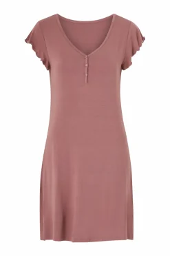 Ellos Collection Natkjole med halv knaplukning