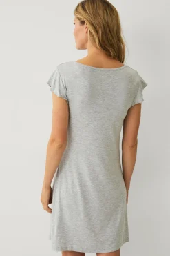 Ellos Collection Natkjole med halv knaplukning