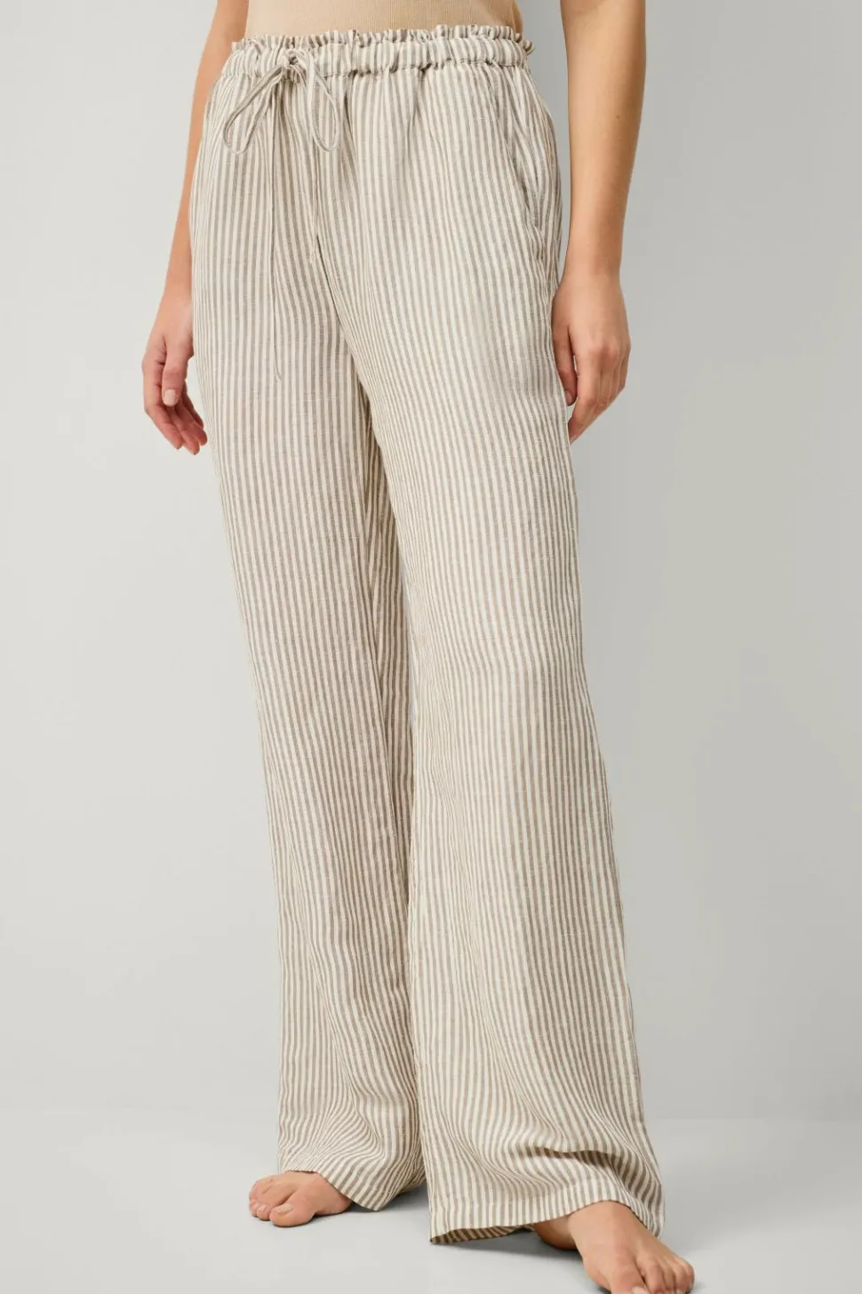 Ellos Collection Natbukser i hørblanding