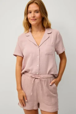 Ellos Collection Pyjamasskjorte i bomuld