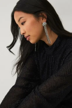 Ellos Collection Øreringe med rhinstene