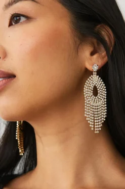 Ellos Collection Øreringe med rhinstene