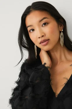 Ellos Collection Øreringe med rhinstene