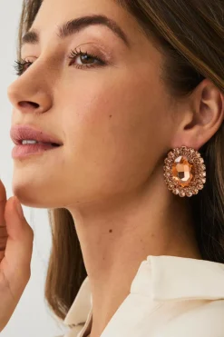 Ellos Collection Ørestikker med rhinstene